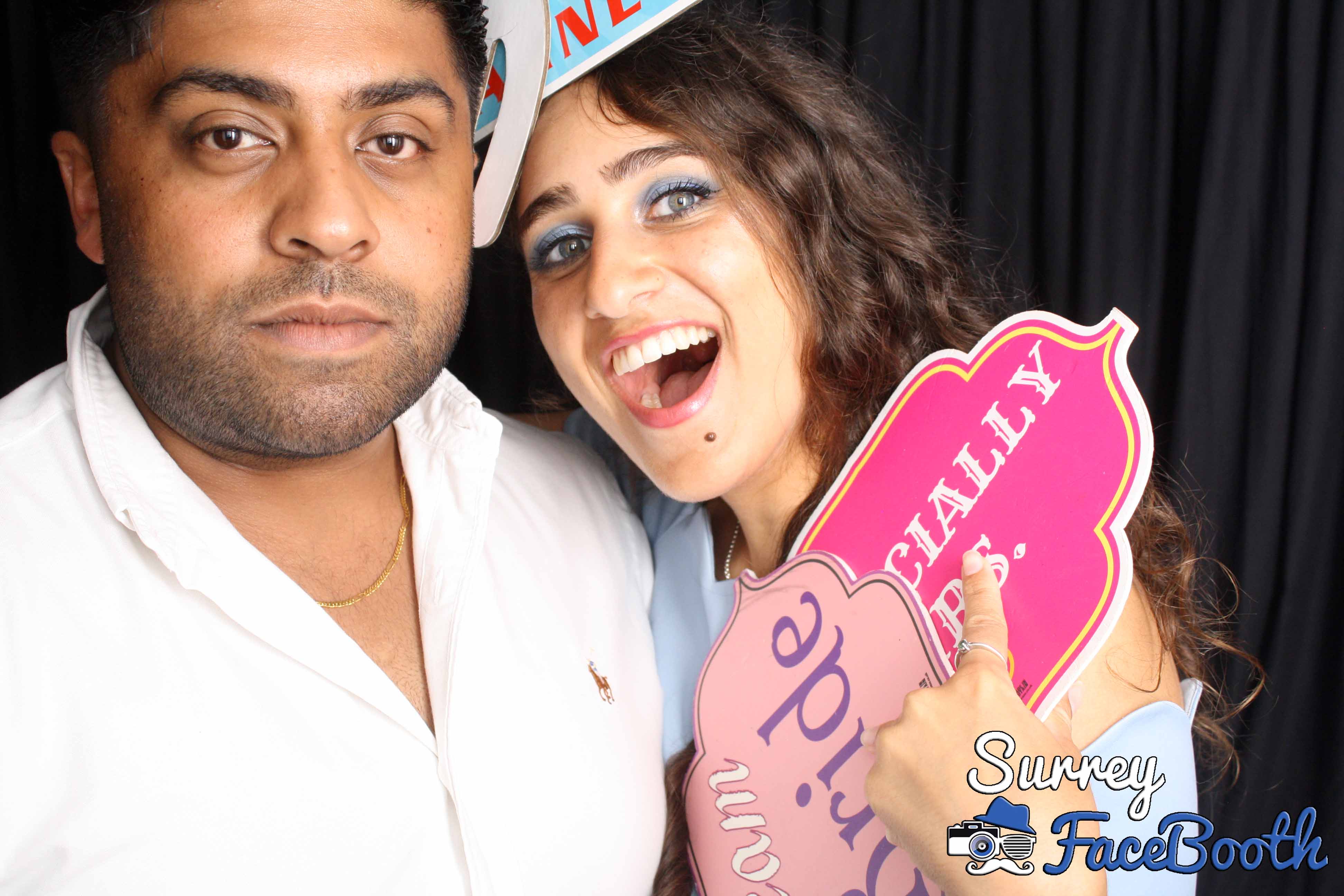 Lisa and Nish's Wedding | View more photos from the event at galleries.surreyfacebooth.co.uk/u/Surrey-FaceBooth/Lisa-and-Nishs-Wedding